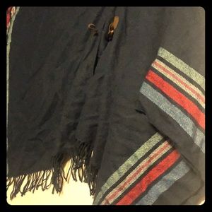 Multicolored Aerie Poncho